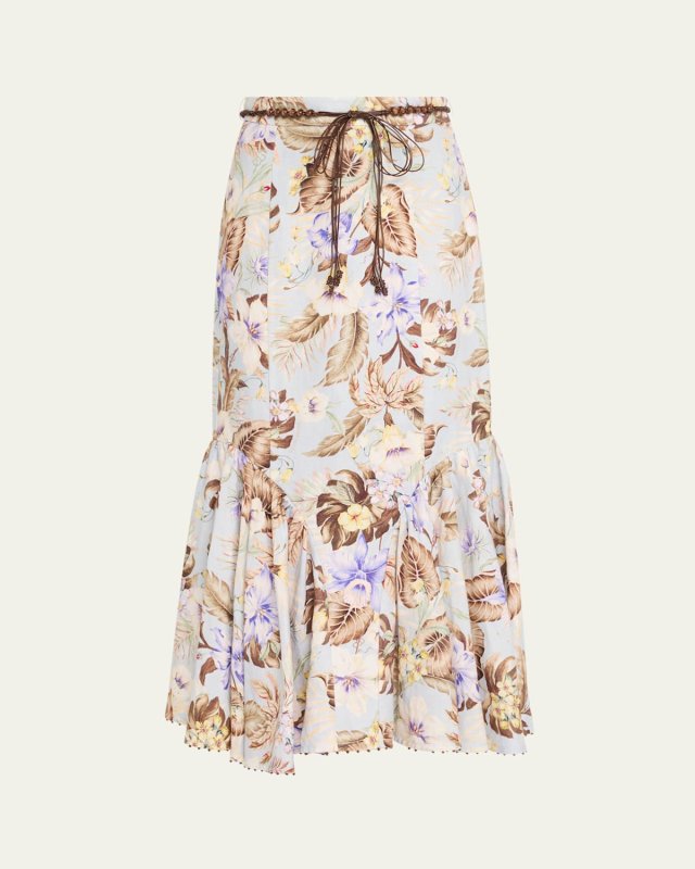 Coco Fit-&-Flare Midi Skirt